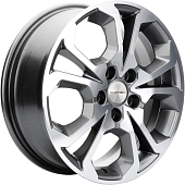 Диски Khomen KHW 1711 6.5x17 5*108 ET33 DIA60.1 Black Литой купить с бесплатной доставкой в пункты выдачи в Петербурге